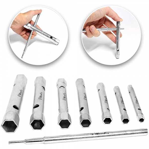 Набор ключей трубчатых WerkFix и вороток 8 шт 273004108