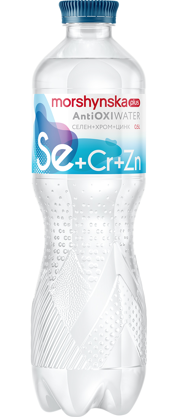 Вода минеральная Моршинська плюс АнтиОкси селен-хром-цинк 0,5 л (4820017001922)