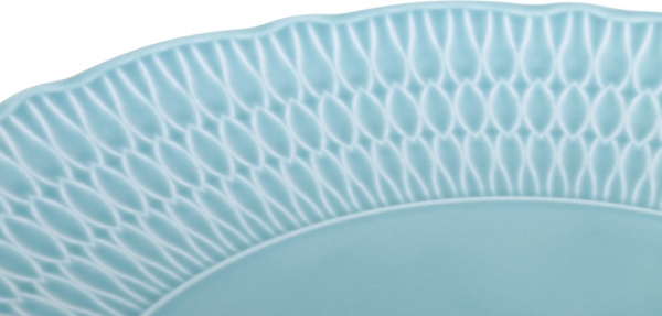 Тарілка підставна Sofia 28 см порцелянова ментолова Cmielow