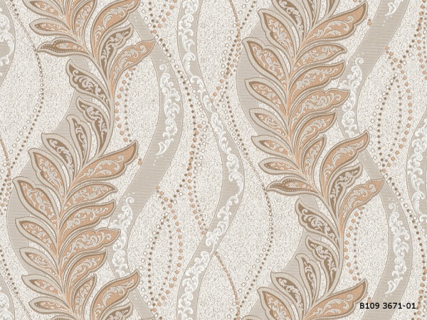 Обои виниловые на флизелиновой основе Славянские обои V.I.P Class Гера 3671-01 1,06x10,05 м 