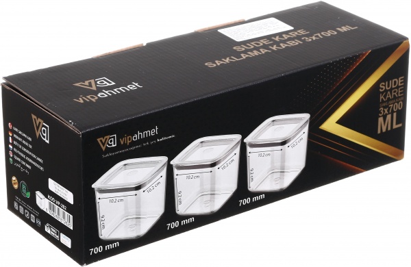 Набор емкостей для хранения Kontensan VP-262 3 шт. Vip Ahmet