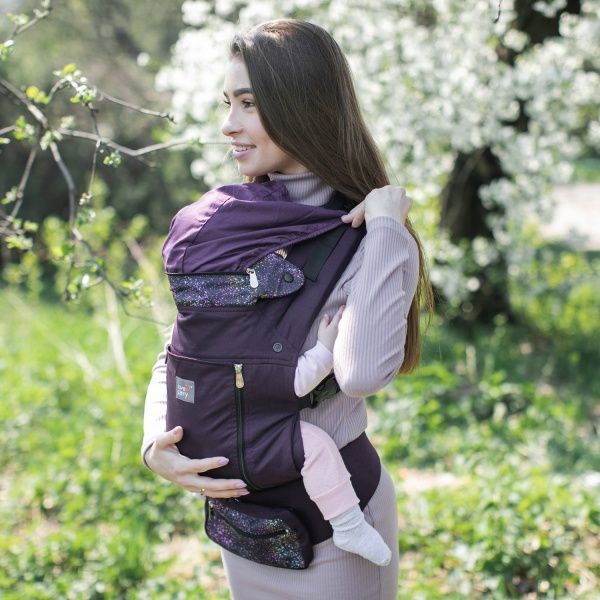 Рюкзак-кенгуру Арт Love & Carry пурпурный AIR X 