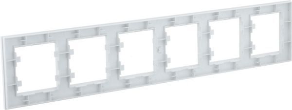 Рамка шестиместная Makel Karea горизонтальная белый