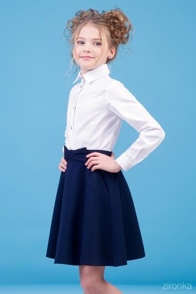 Юбка школьная 30-9040-2 Zironka р.134 синий 