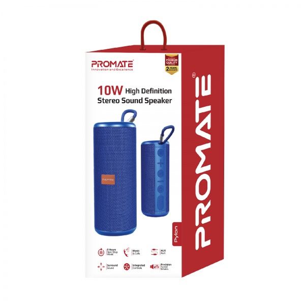 Портативная колонка Promate Pylon 10W IPX4 2.1 blue 