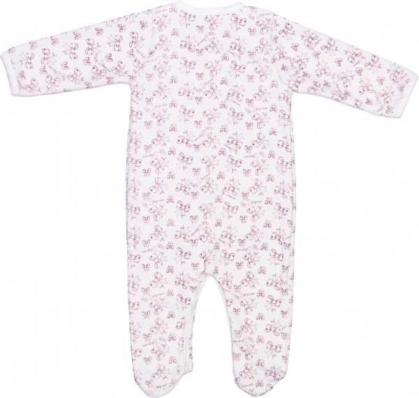 Чоловічок для дівчинки Моя планета Бантики Кмб801-1 р.74 білий із червоним 