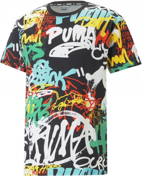 Футболка Puma GRAFFITI TEE 53924601 р.S різнокольоровий