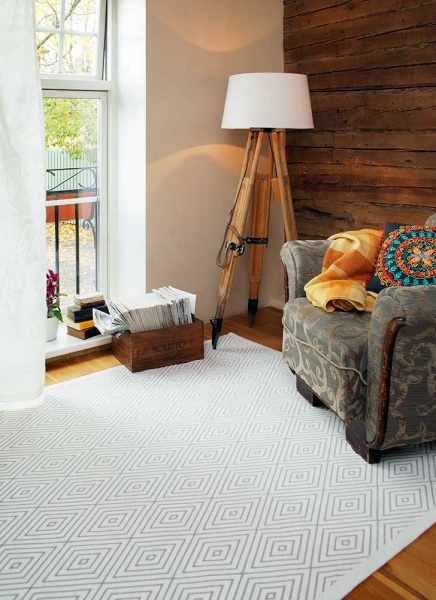 Килим Narma Kalana white 100x160 см двосторонній 