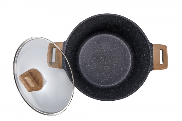 Кастрюля с крышкой Eco Petra 28 см KN91635 Kohen