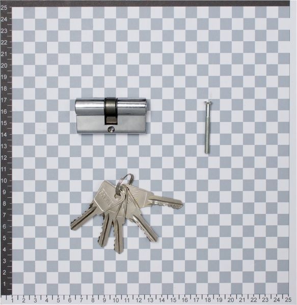 Цилиндр Bruno 30x30 ключ-ключ 60 мм хром