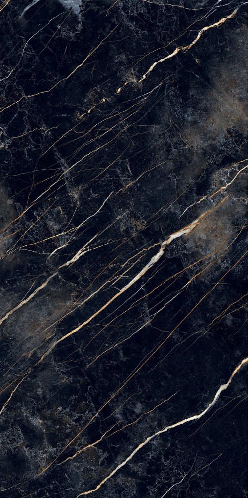 Плитка Cerossa Ceramica Krasa black sugar carving dark 60x120 см