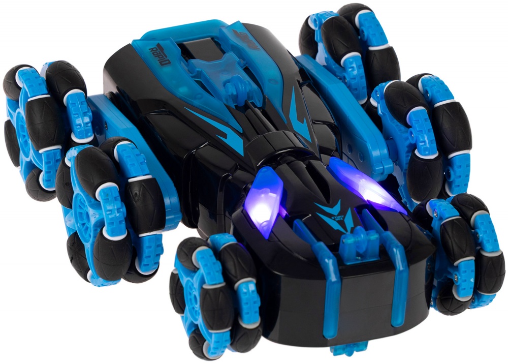 Автомобиль на радиоуправлении OTAMANKO Трюковый вездеход UPSIDE DOWN голубой 532.02.34