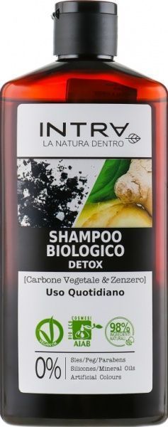 Шампунь-детокс INTRA Activated Charcoal & Ginger 250 мл