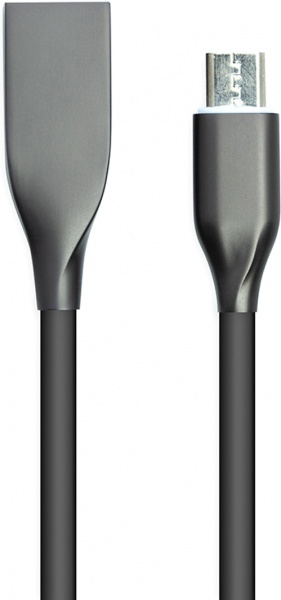 Кабель PowerPlant USB – microUSB 2 м чорний (CA911233) 