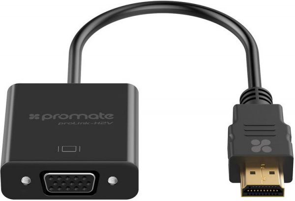 Перехідник Promate HDMI-VGA 0,2 м чорний (prolink-h2v.black) 