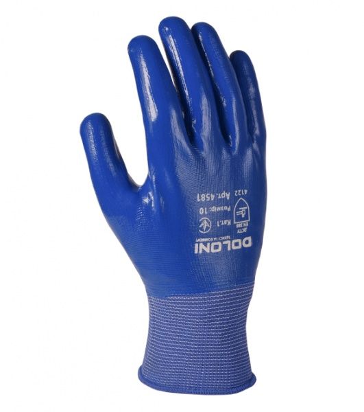 Перчатки Doloni с покрытием нитрил XL (10) 4581