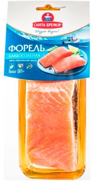 Форель Санта Бремор радужная филе-кусок слабосоленая 150