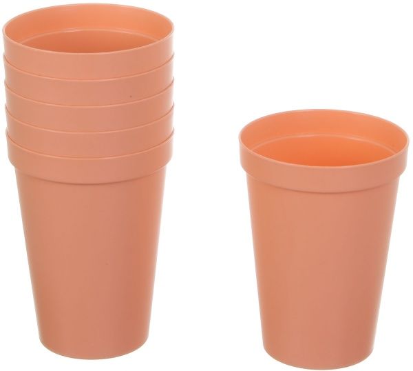 Набір склянок Verona персиковий 200 мл 6 шт. Flamberg Smart Kitchen 