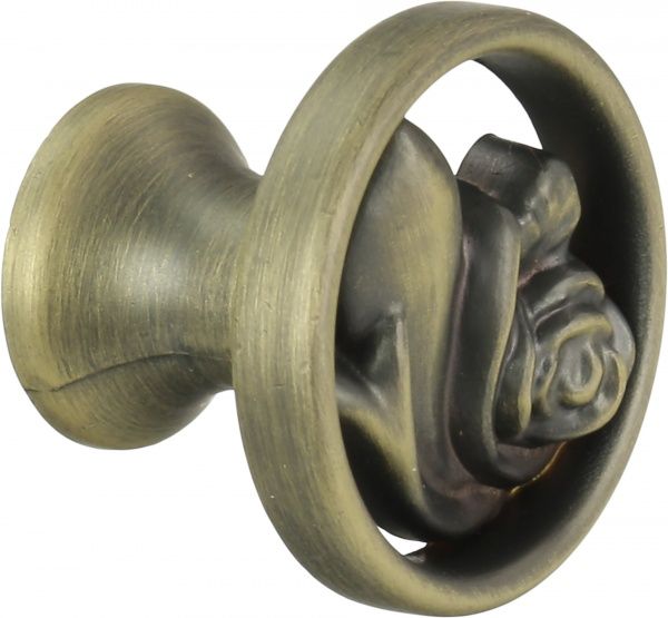 Меблева ручка кнопка Kerron EL-7010 MAB атласна бронза