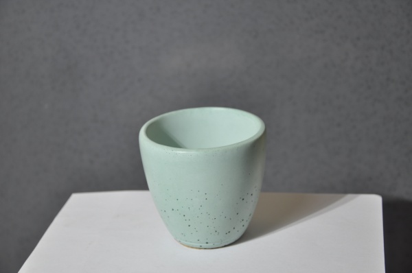 Кашпо декоративне Ellipsoid бірюзовий бетон