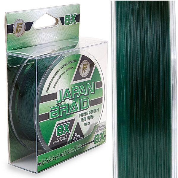 Шнур Lineaeffe 135м 0,2мм 13кг FF Japan Braid 8X Moss Green