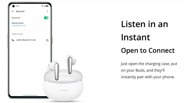 Наушники беспроводные realme Buds Air 3 Neo galaxy white (RMA2113) 