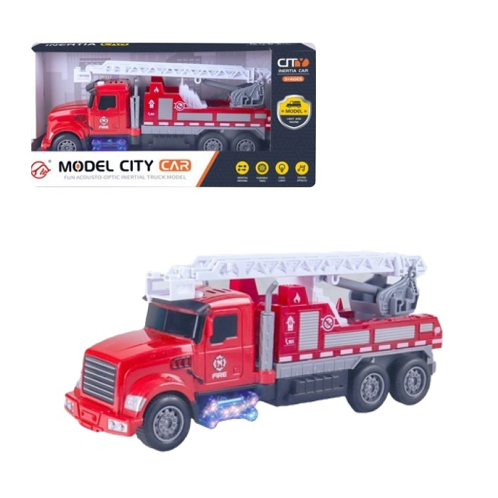 Іграшка SHANTOU YISHENG Пожежна машина зі світлом і звуком 1:10 394-1
