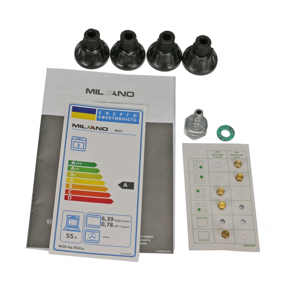 Плита газовая Milano ML55 G1 /07 біла