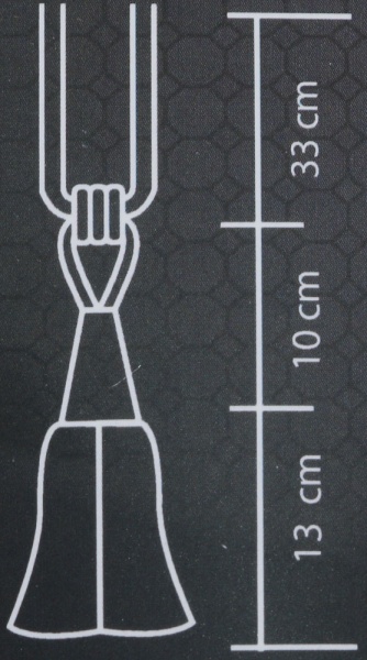 Підхват для штор 2019-54-K-84 кремовий/капучино Majestic