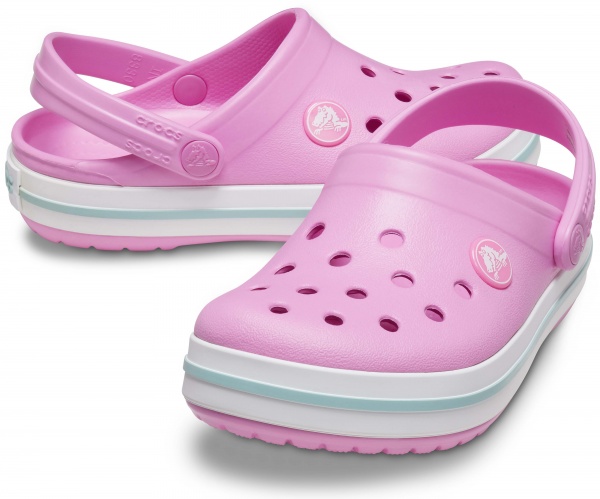 Сабо Crocs CROCBAND KIDS CLOG T 207005 207005-6SW р.25-26 розовый