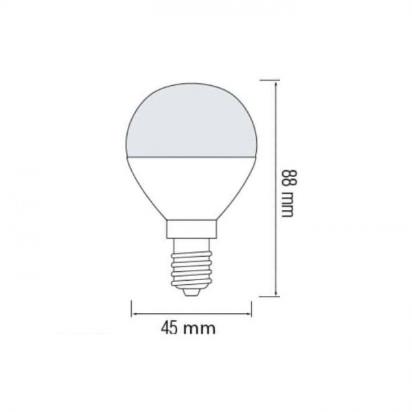 Лампа світлодіодна HOROZ ELECTRIC 10 Вт G45 матова E27 175 В 4200 К 001-005-0010-060 