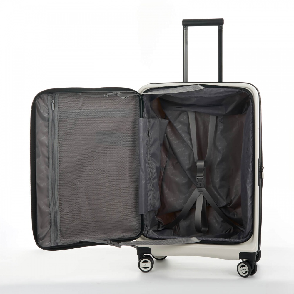 Чемодан Bagland VELO M 72 л белый