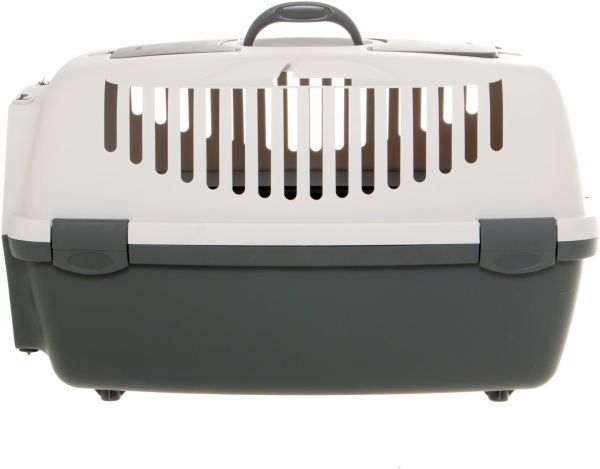 Переноска Stefanplast Gulliver 3 61х40х38 см, серый/черный серый, металл. двери