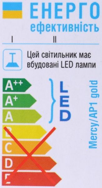 Бра Victoria Lighting Mercy/AP1 gold LED 16 Вт золотой Mercy/AP1 gold 