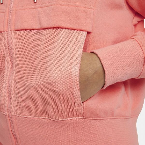 Джемпер Nike NSW AIR FZ TOP FLC CZ8618-693 р. 2XL розовый