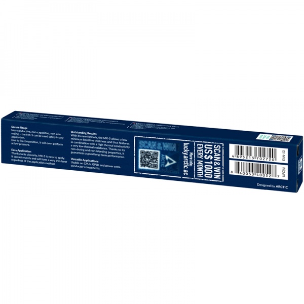 Термопаста Arctic MX-5 2 г со шпателем