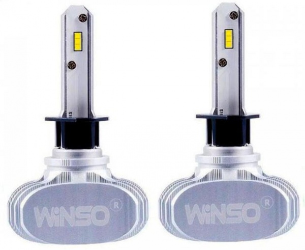 Лампа светодиодная WINSO LED 791100 H1 P14.5s 12В 50 Вт 2 шт. 6000 K