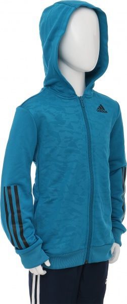 Джемпер Adidas YB TR FZ HD CE5738 р. 152 синій