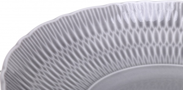 Тарелка суповая Sofia 22 см фарфоровая серая Cmielow