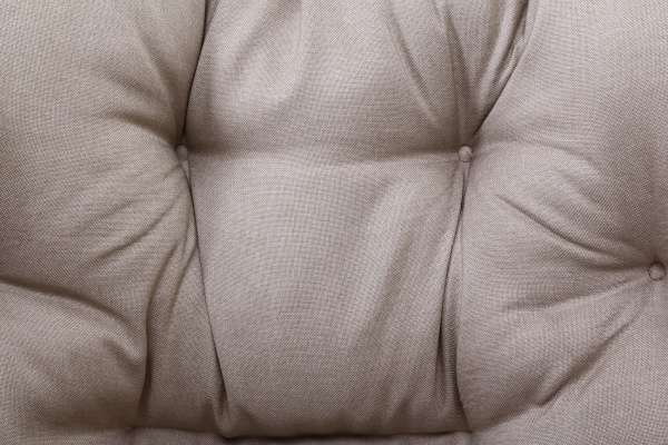 Кресло-кокон Феникс плетение ромб кофе с молоком