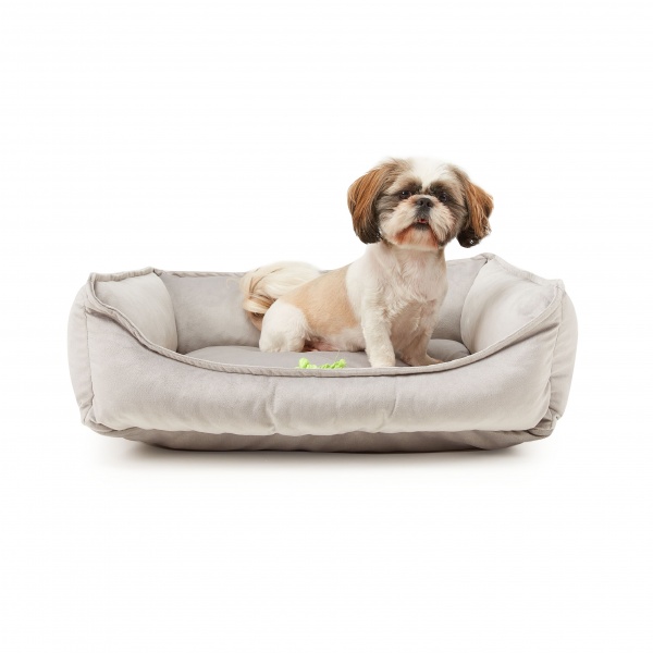 Лежак PETBED Velor Комфорт S 60x45x21 см серый