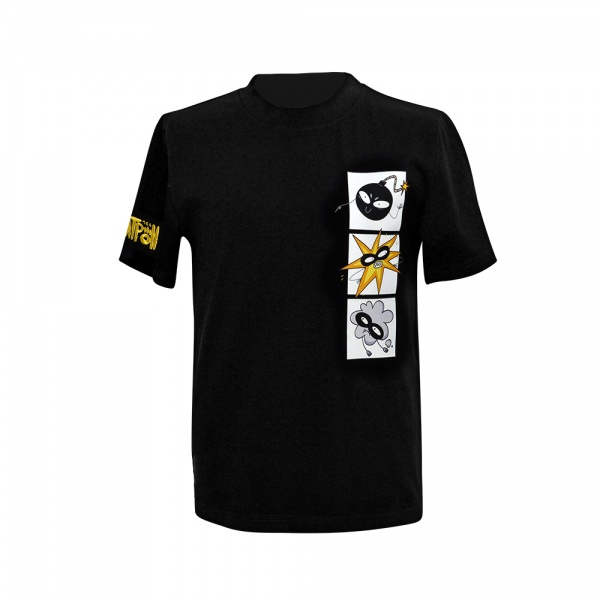 Футболка для девочек/для мальчиков WP Merchandise Бубух р.152 черный FWPTSBUBUH23BK152 