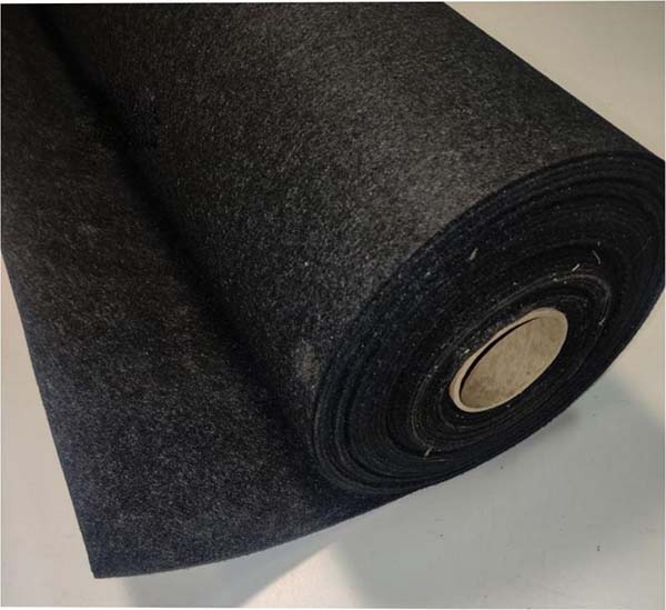 Повсть штучна 90 см темно-сіра