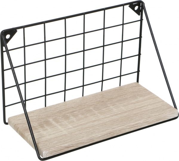 Набор полок Йорк 25х12х16 см 35х12х16 см 45х12х16 см бежевый с черным 