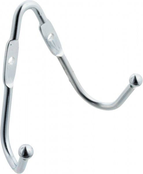 Крючок мебельный  серебристый 1402