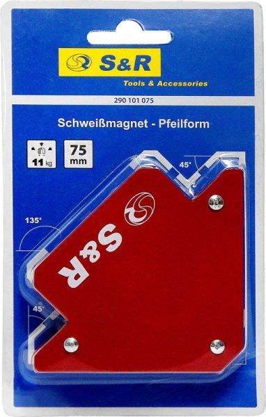 Тримач магнітний зварювальний S&R 82x120x13 мм 290101075