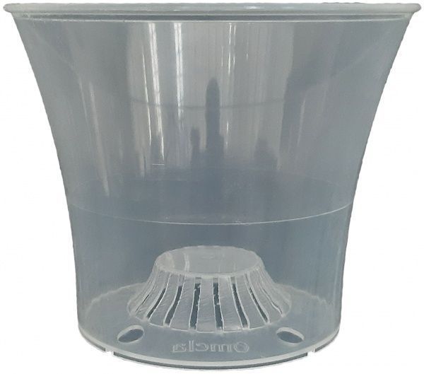 Горшок пластиковый Омела Орхидея 0,6 л круглый прозрачный 