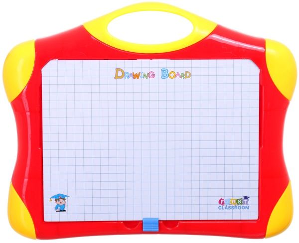 Доска магнитная ABC 2 с набором фигурок желто-красная HM1116A/rd