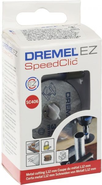 Комплект базовый Dremel SC406 EZ Speedclic держатель и 2 отрезных круга 2615S406JC