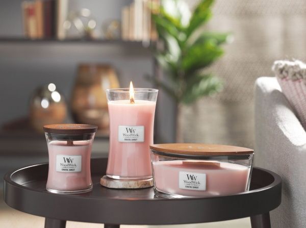 Свеча ароматическая Woodwick Ellipse Coastal Sunset 453 г 